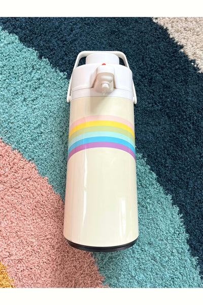 Vintage 70s Pastel Rainbow Airpot