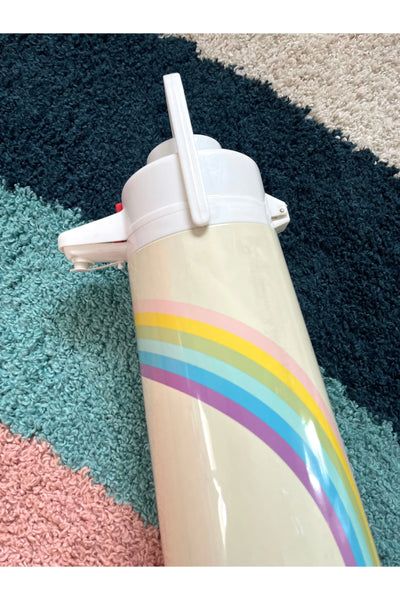 Vintage 70s Pastel Rainbow Airpot