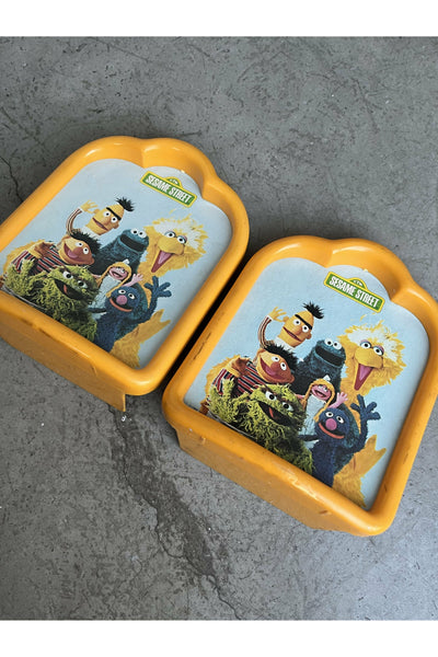 Vintage 1980 Sesame Street Bookends Set