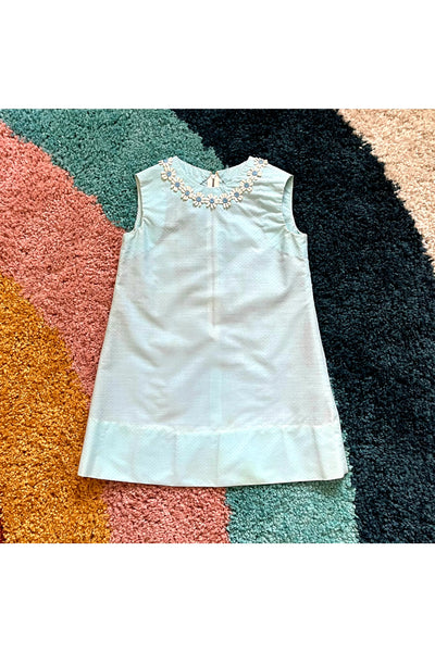 Vintage 60’s Daisy Polka Dot Dress - Approx Size 7