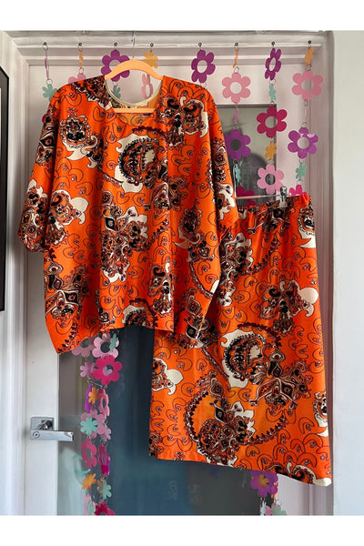 Vintage 70s Psychedelic Two-Piece Set