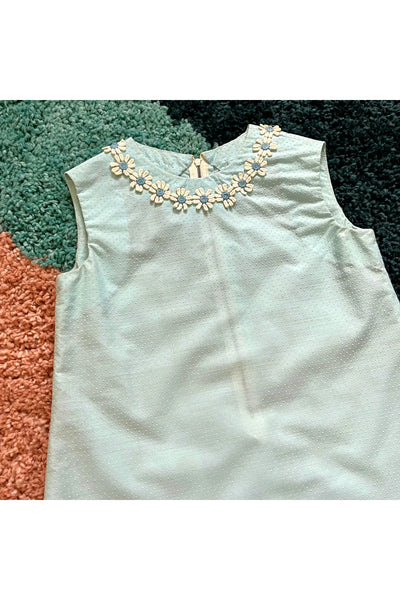 Vintage 60’s Daisy Polka Dot Dress - Approx Size 7
