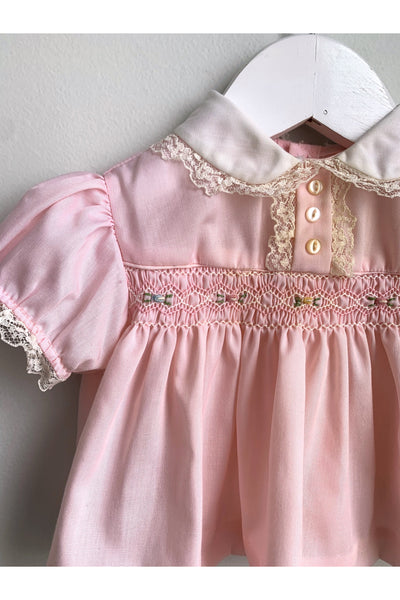 Vintage 50’s Pastel Pink Top - Approx Size 6-9 mos