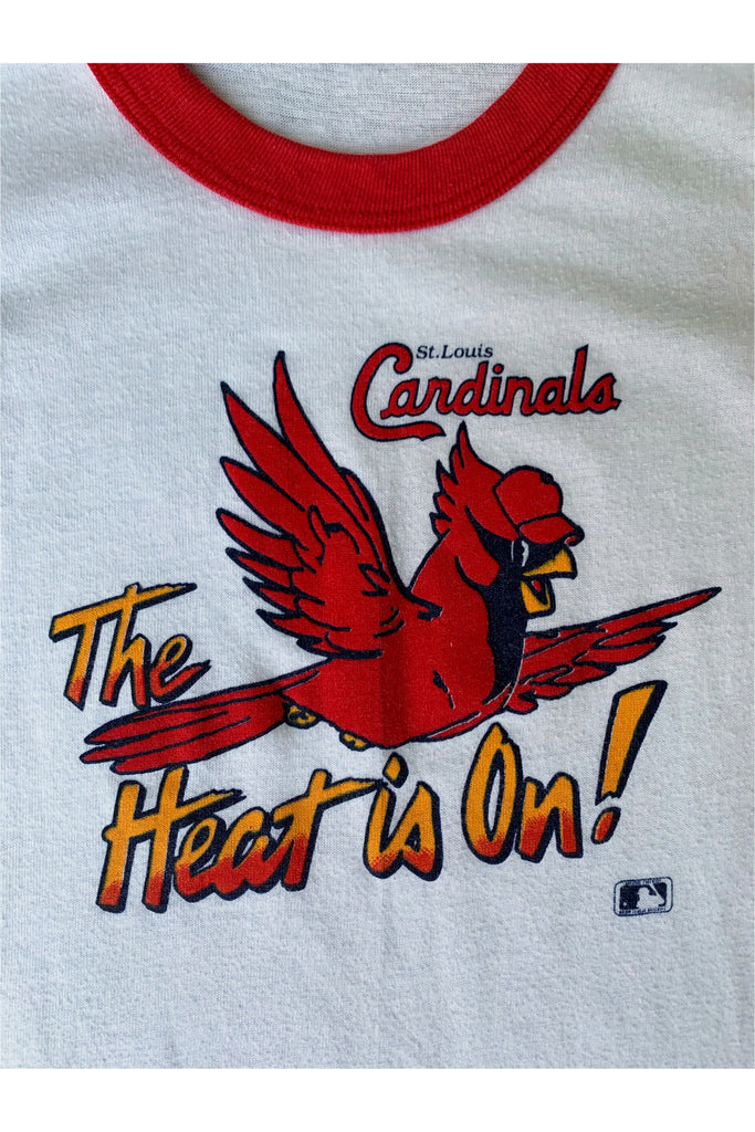 Vintage Cardinals “The Heat is On” Tee: 10-12 – Retro a Go Go