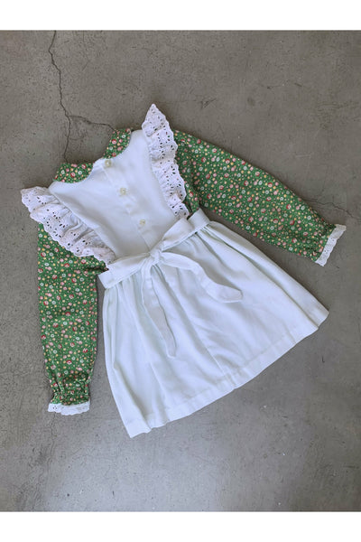 Vintage Nanette Flower Pocket Dress - Approx Size 3 or 4