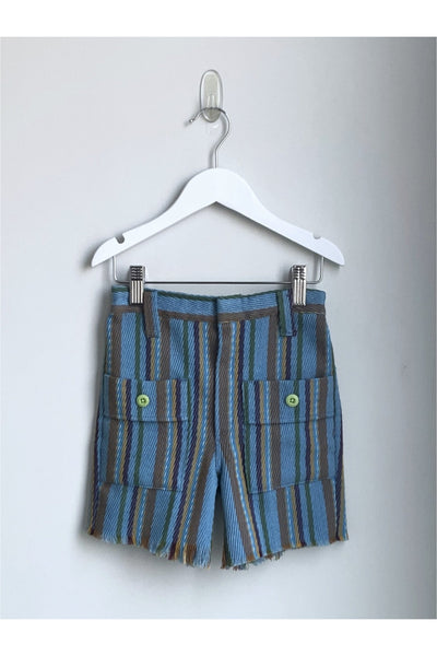 Vintage 70’s Striped Patch Pocket Cut-Off Shorts - Approx 4 or 5