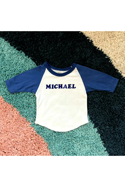 Vintage 70’s Micheal Raglan Tee - Size 12 Mos